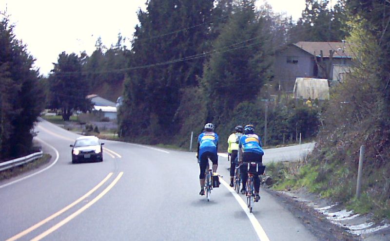 Riding into Hoodsport