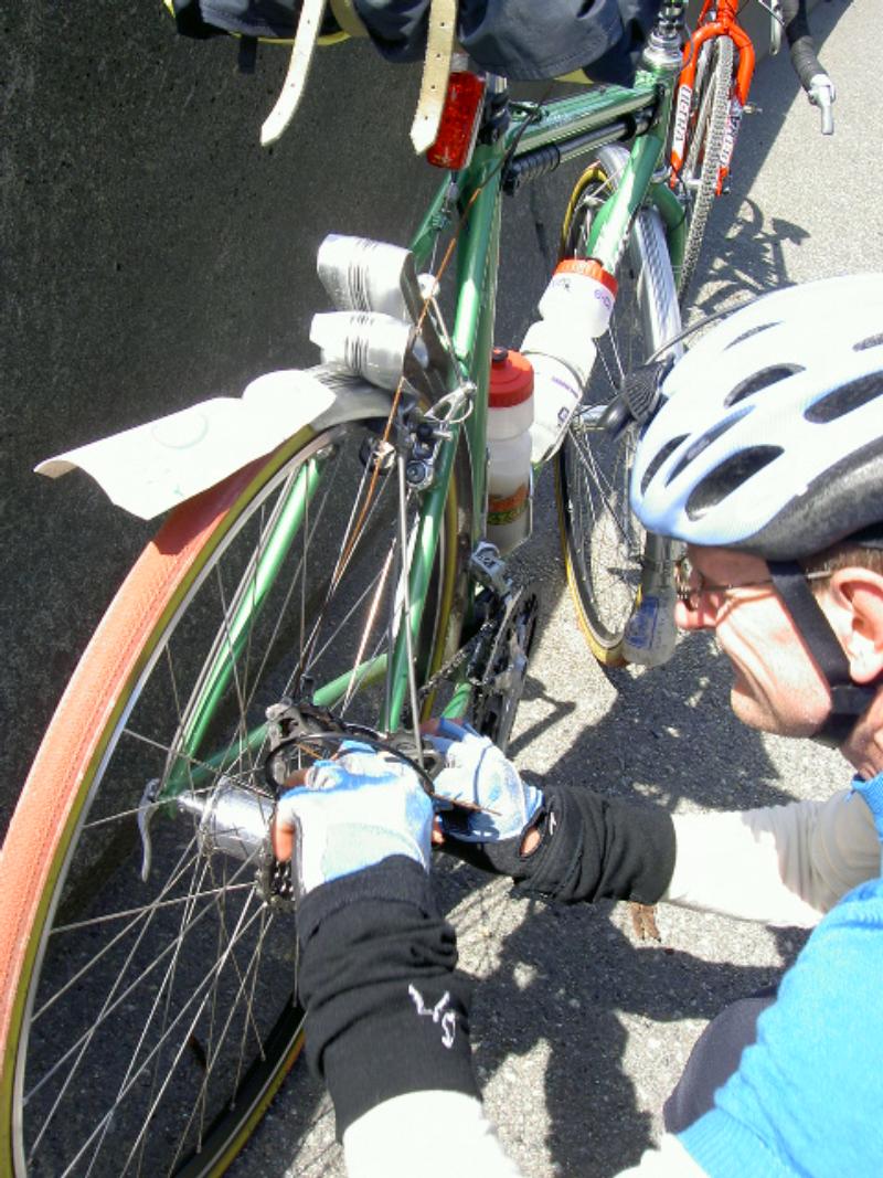 This fender is very folded